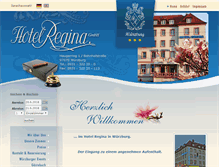 Tablet Screenshot of hotel-regina-wuerzburg.de